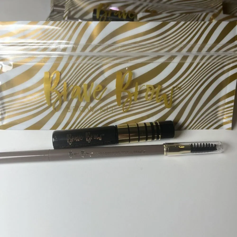 Belle Beauty Brave Brow Taupe Waterproof Eyebrow Pencil and Brave Brow Gel